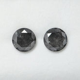 Grey Icy Diamond Pair(16.9 cts)